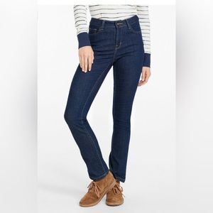 LL Bean Women’s True Shape Jeans, High-rise slim-leg size 4 Reg